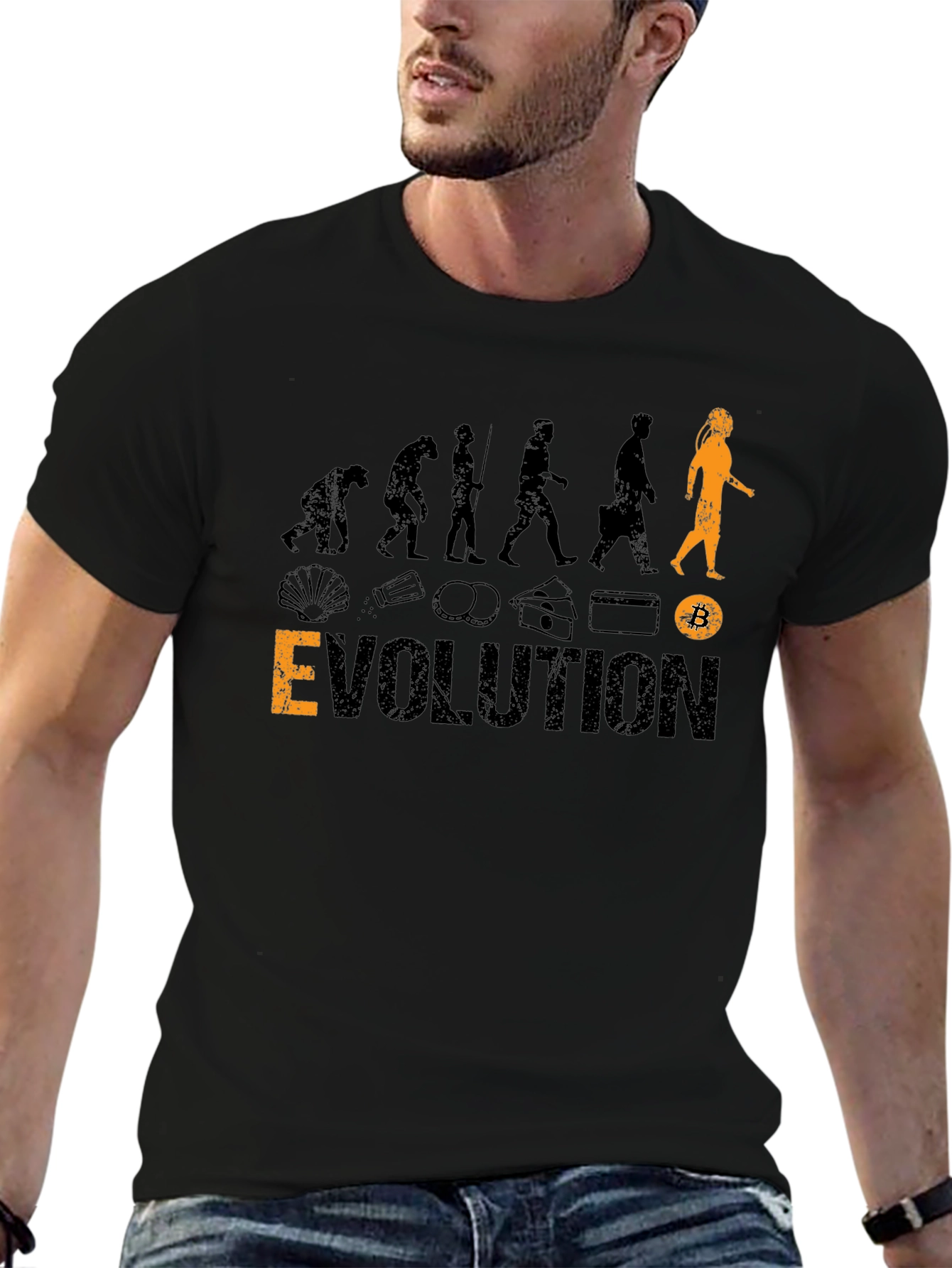 Bitcoin Evolution Black T-Shirt