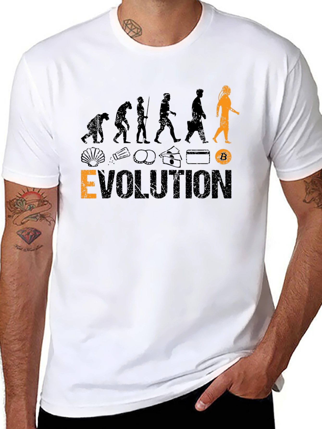 Bitcoin Evolution Black T-Shirt