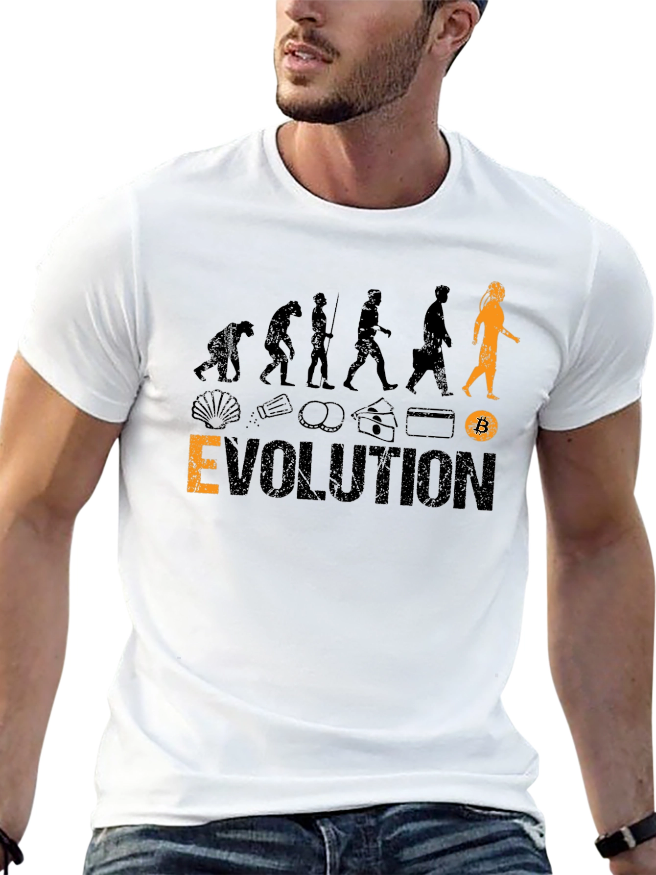 Bitcoin Evolution Black T-Shirt
