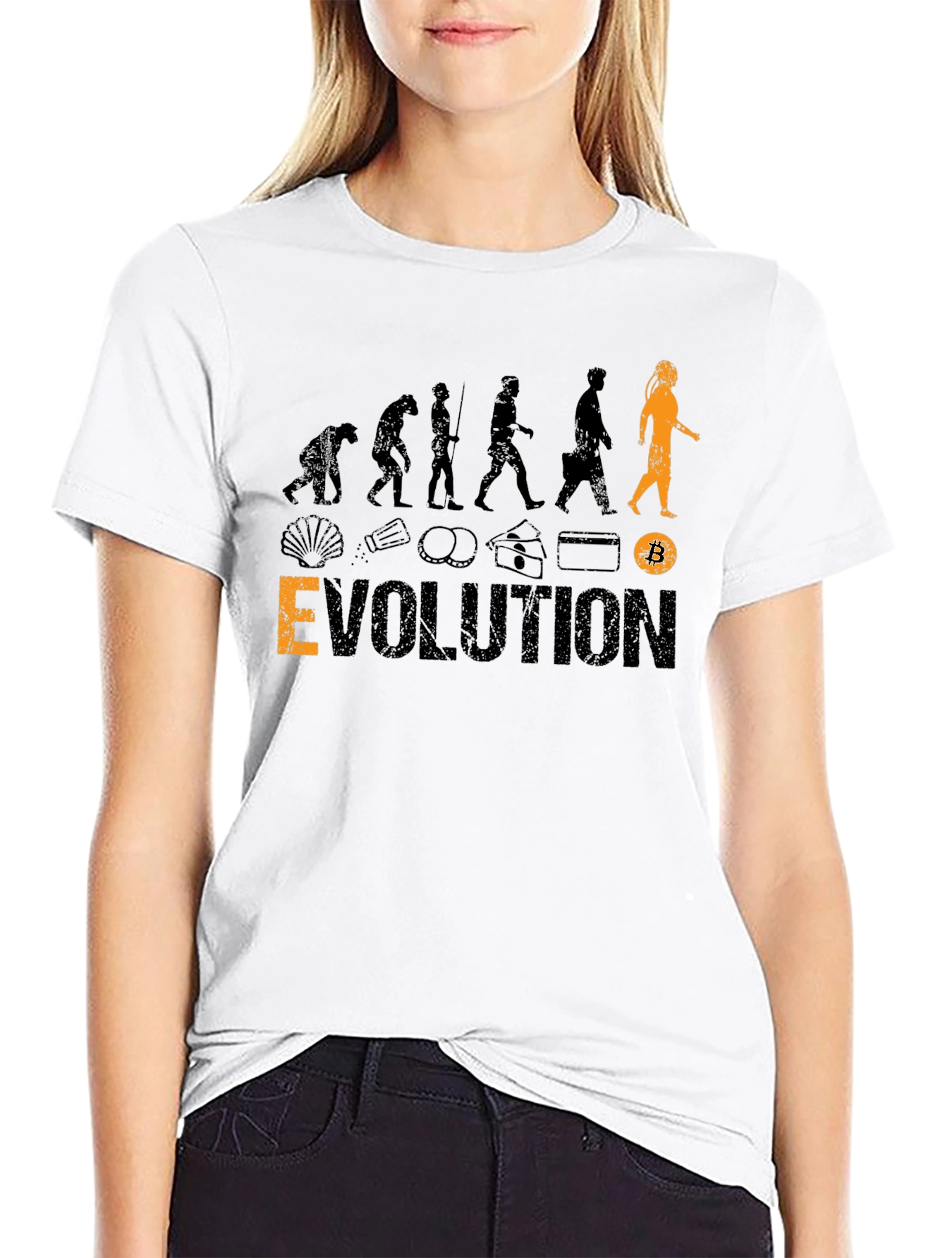 Bitcoin Evolution Black T-Shirt