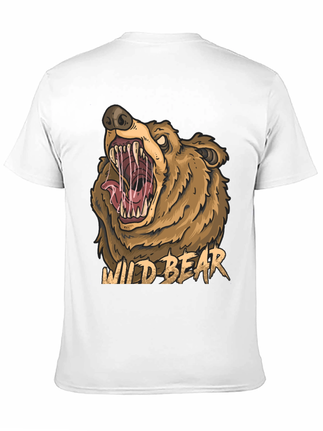 Wild Bear Graphic Tee - Mens Black T-Shirt