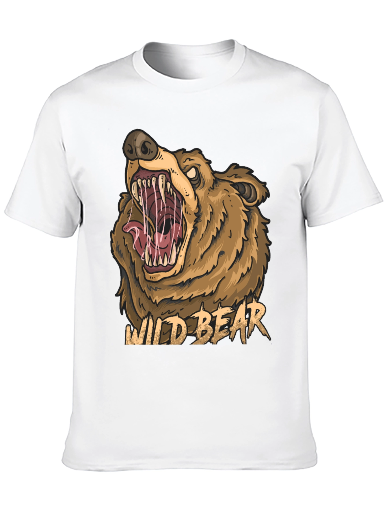 Wild Bear Graphic Tee - Mens Black T-Shirt