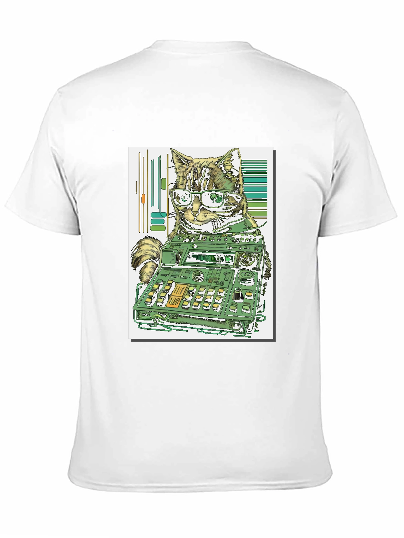 Cat DJ Graphic Tee - Cool & Unique Design