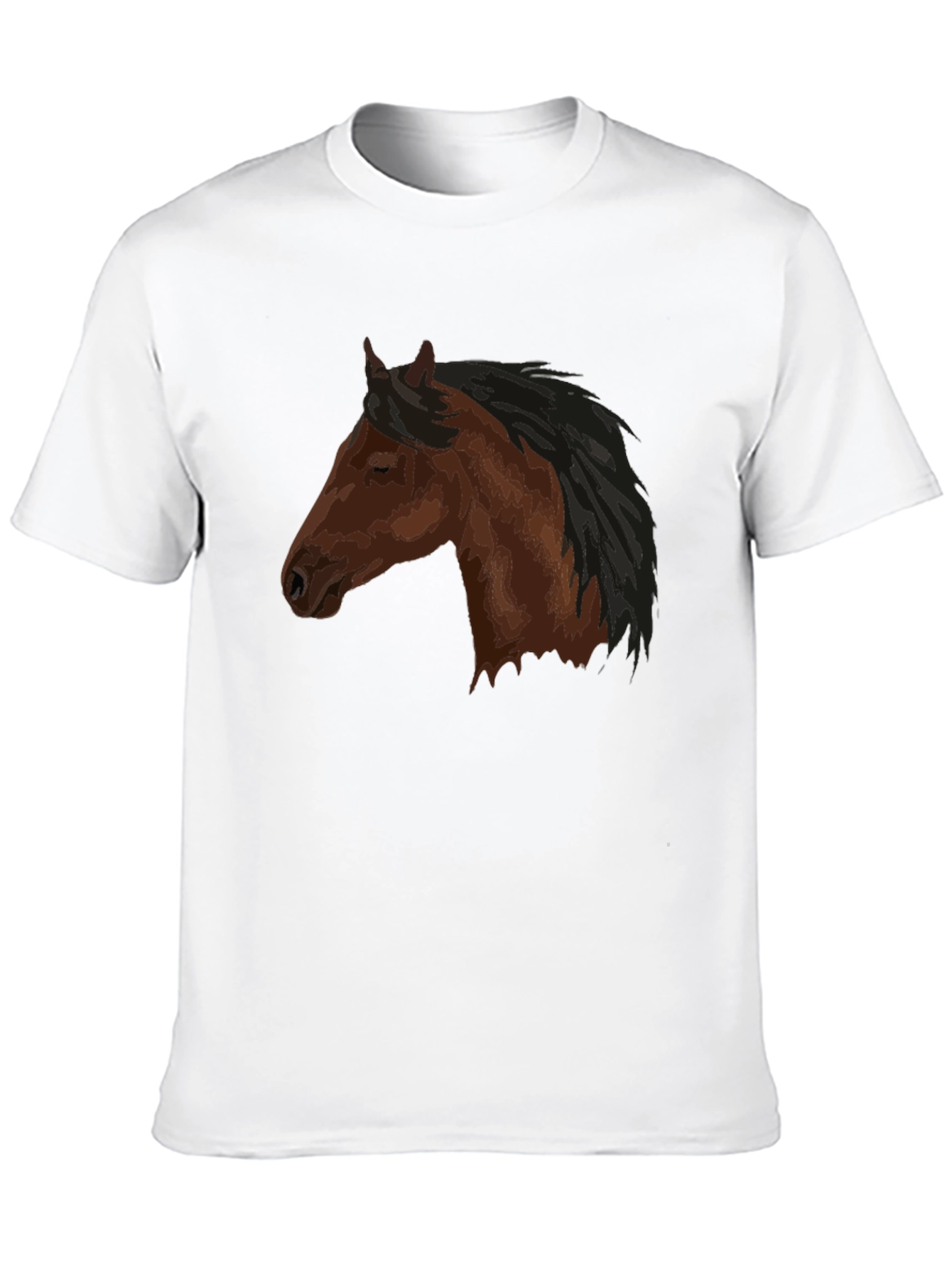 Horse Head Graphic Tee - Unisex Black Shirt