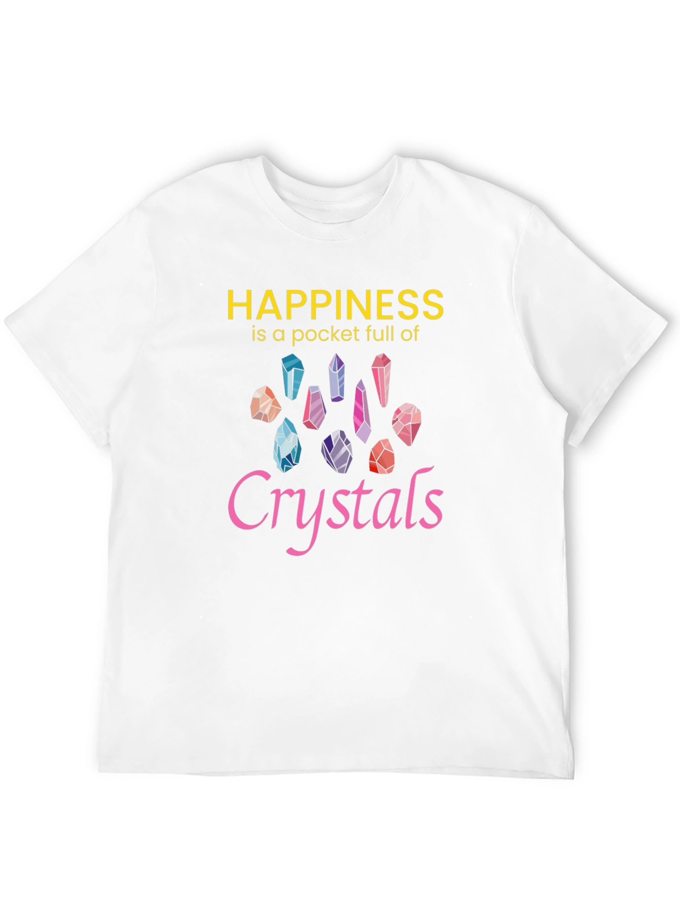 Happiness Crystals Graphic Tee - Black
