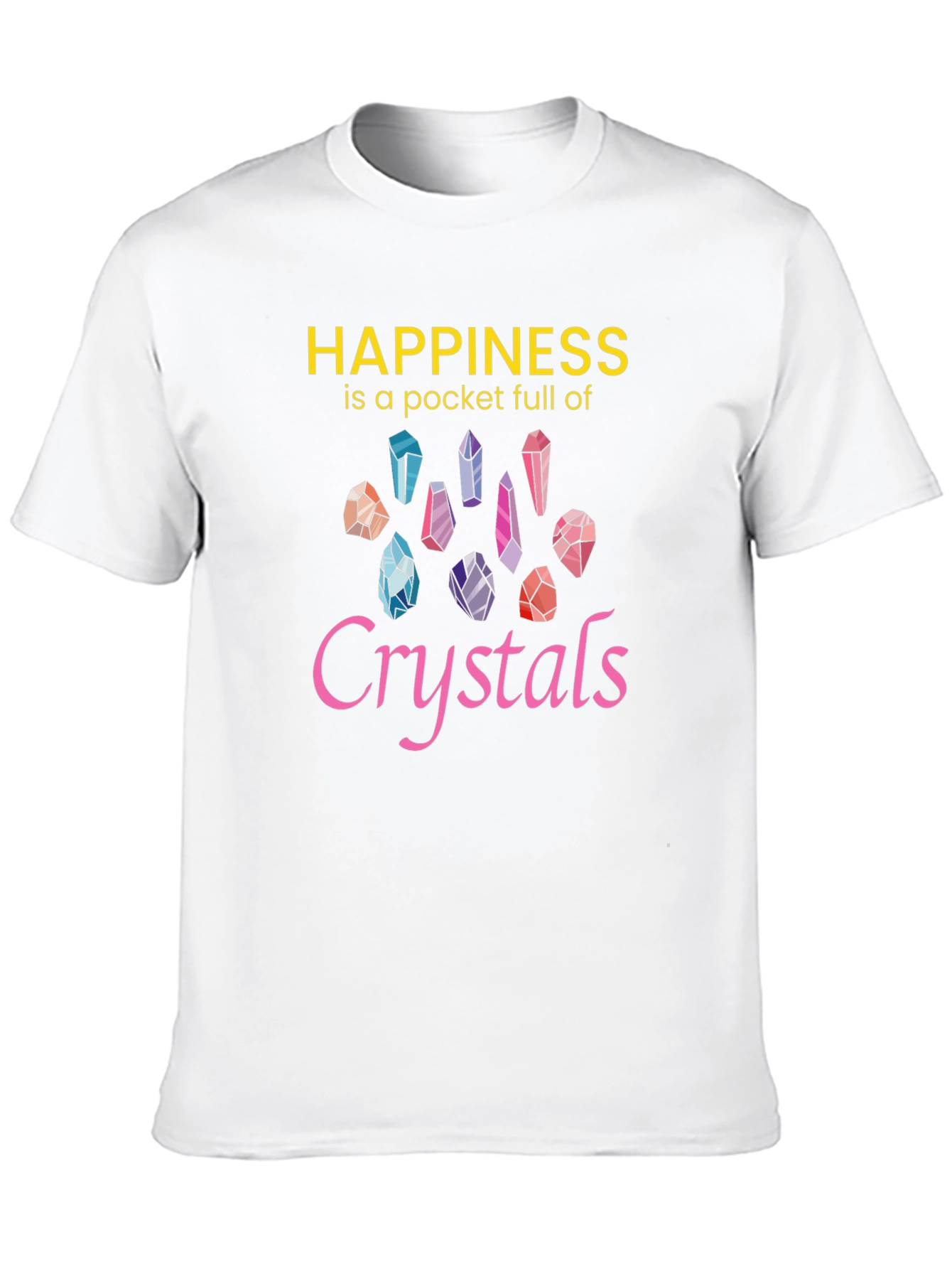 Happiness Crystals Graphic Tee - Black