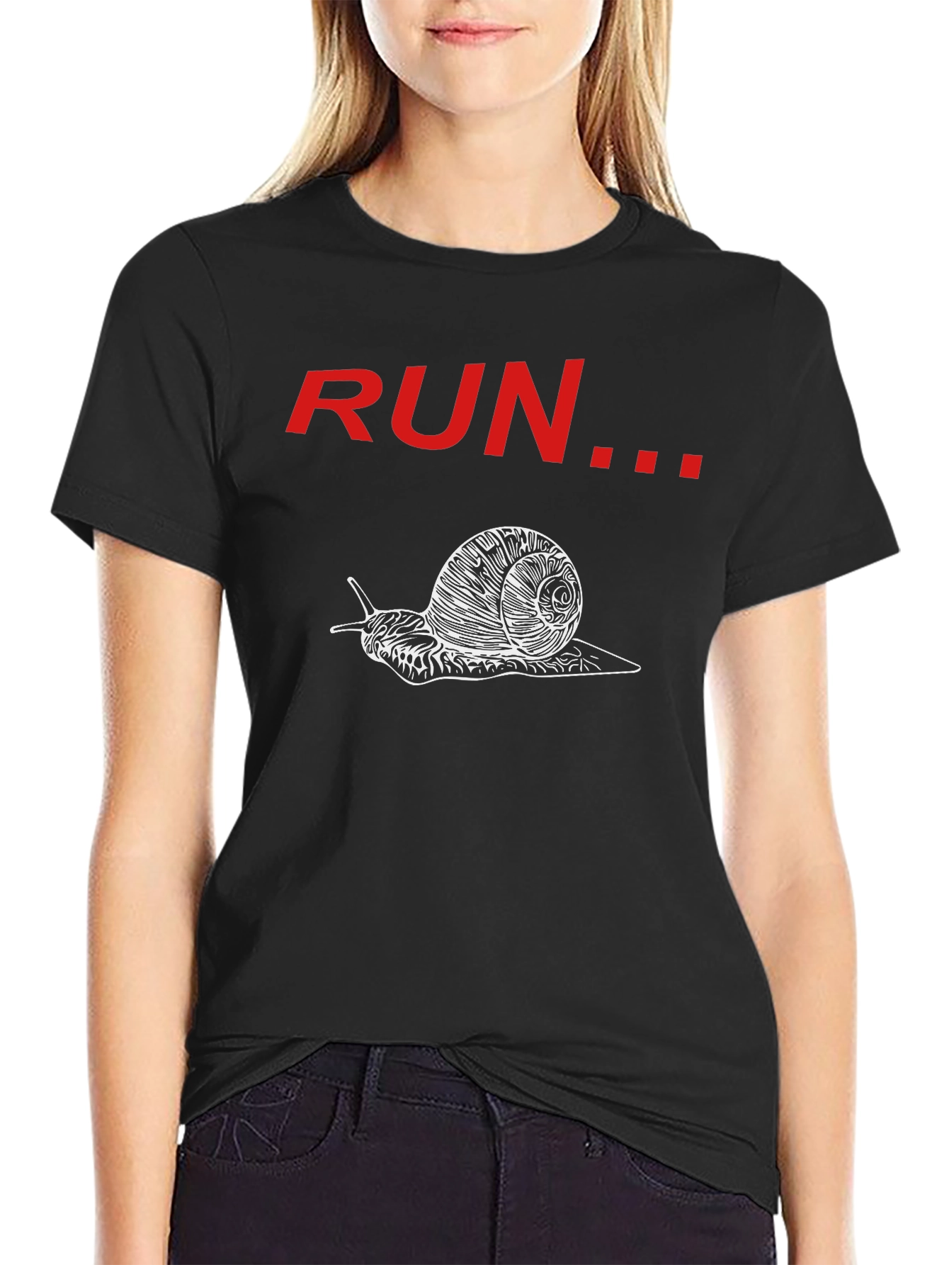 Snail Run Graphic Tee - Slow & Steady Wins