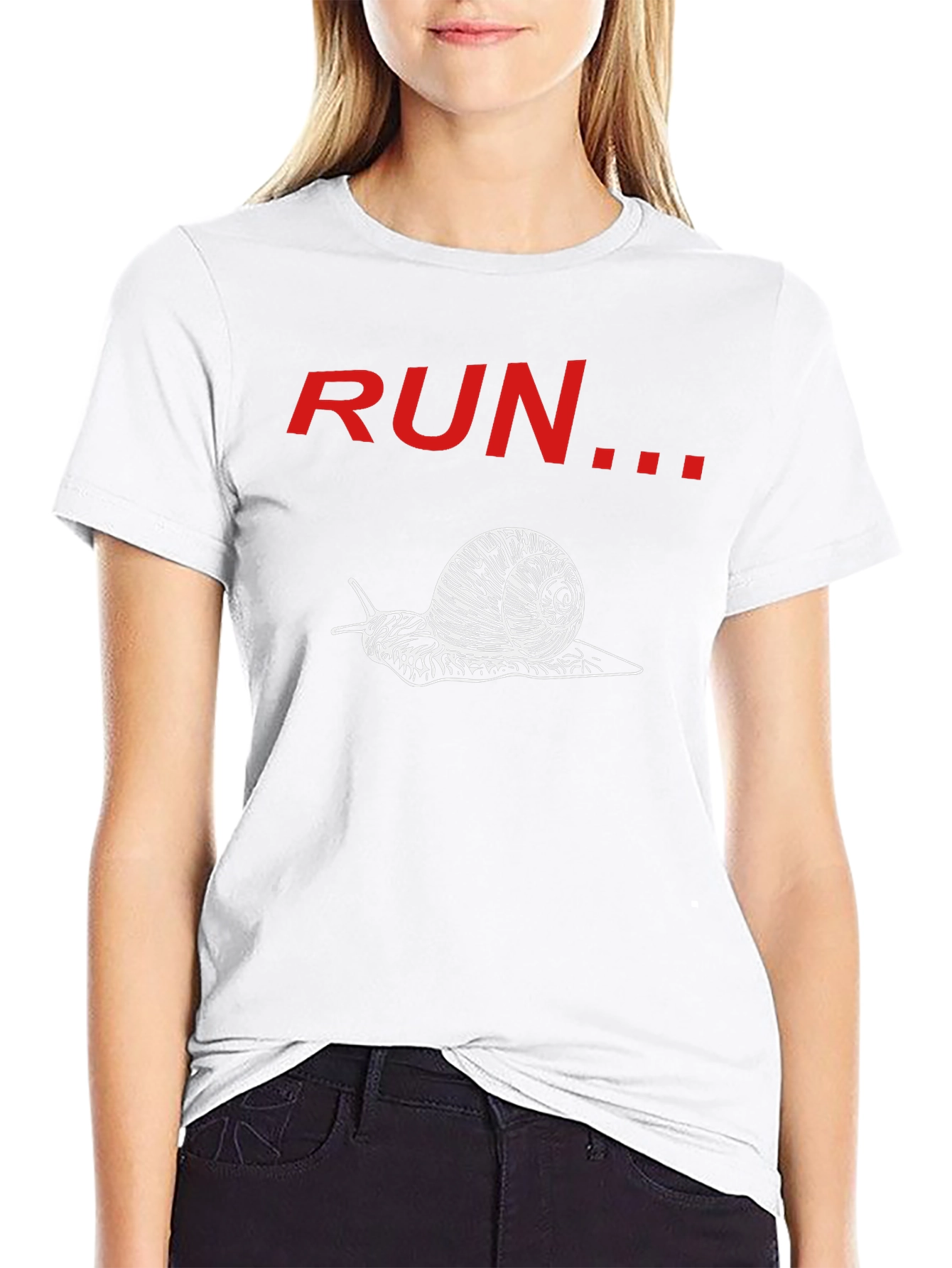 Snail Run Graphic Tee - Slow & Steady Wins