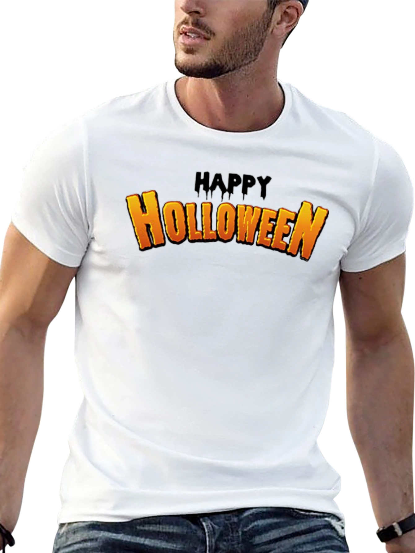Happy Holloween Black T-Shirt