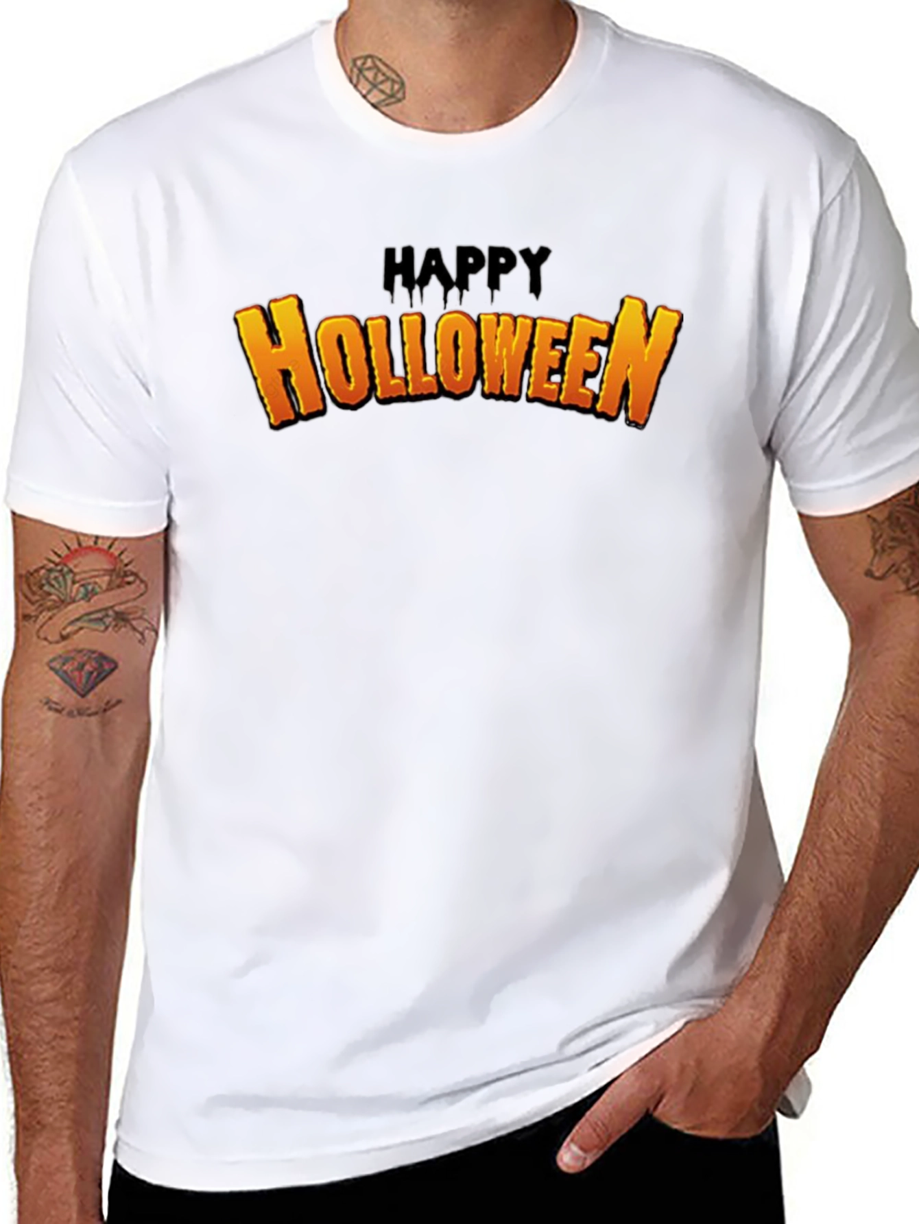 Happy Holloween Black T-Shirt