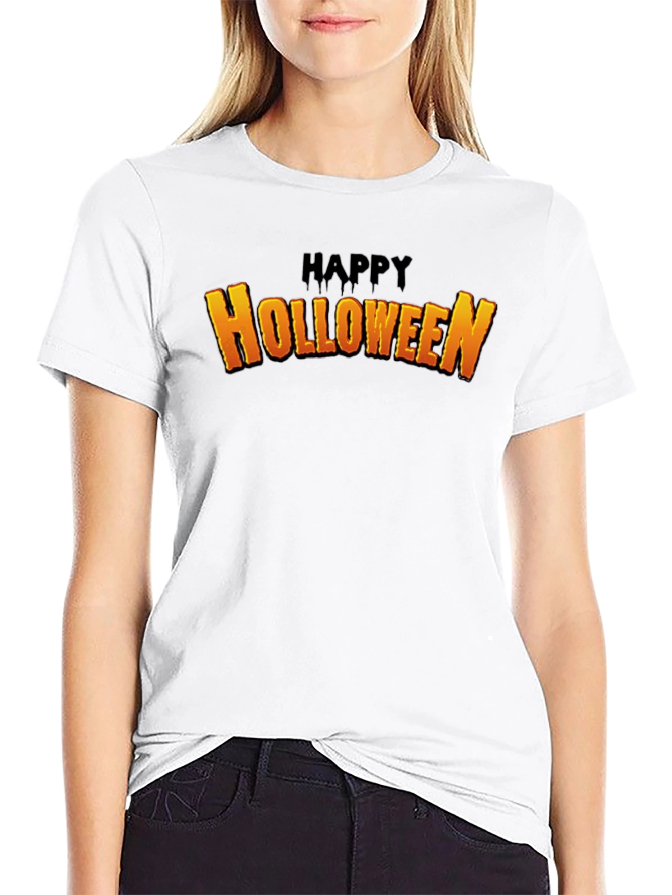 Happy Holloween Black T-Shirt