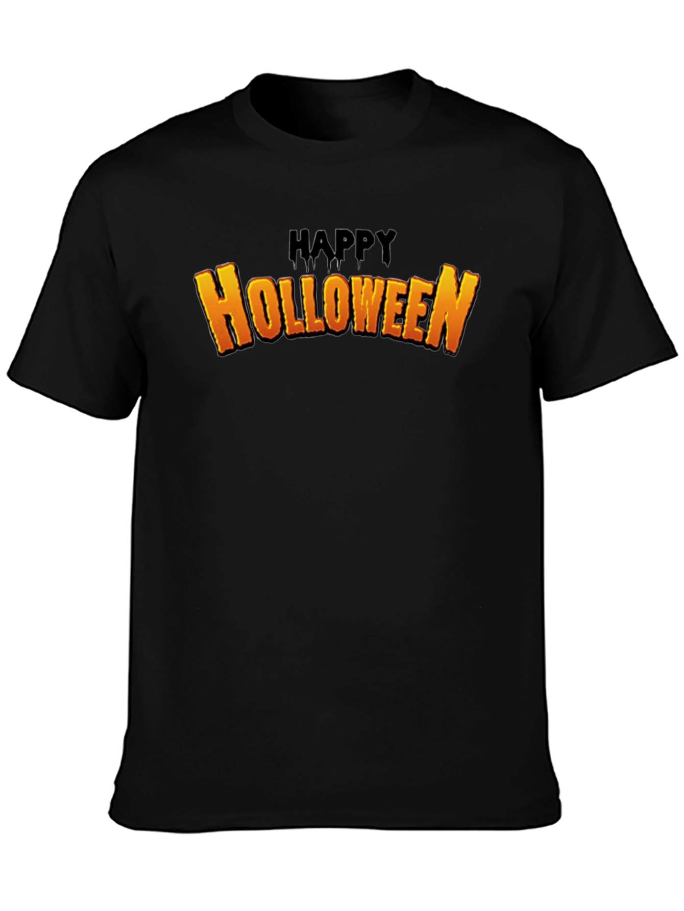 Happy Holloween Black T-Shirt