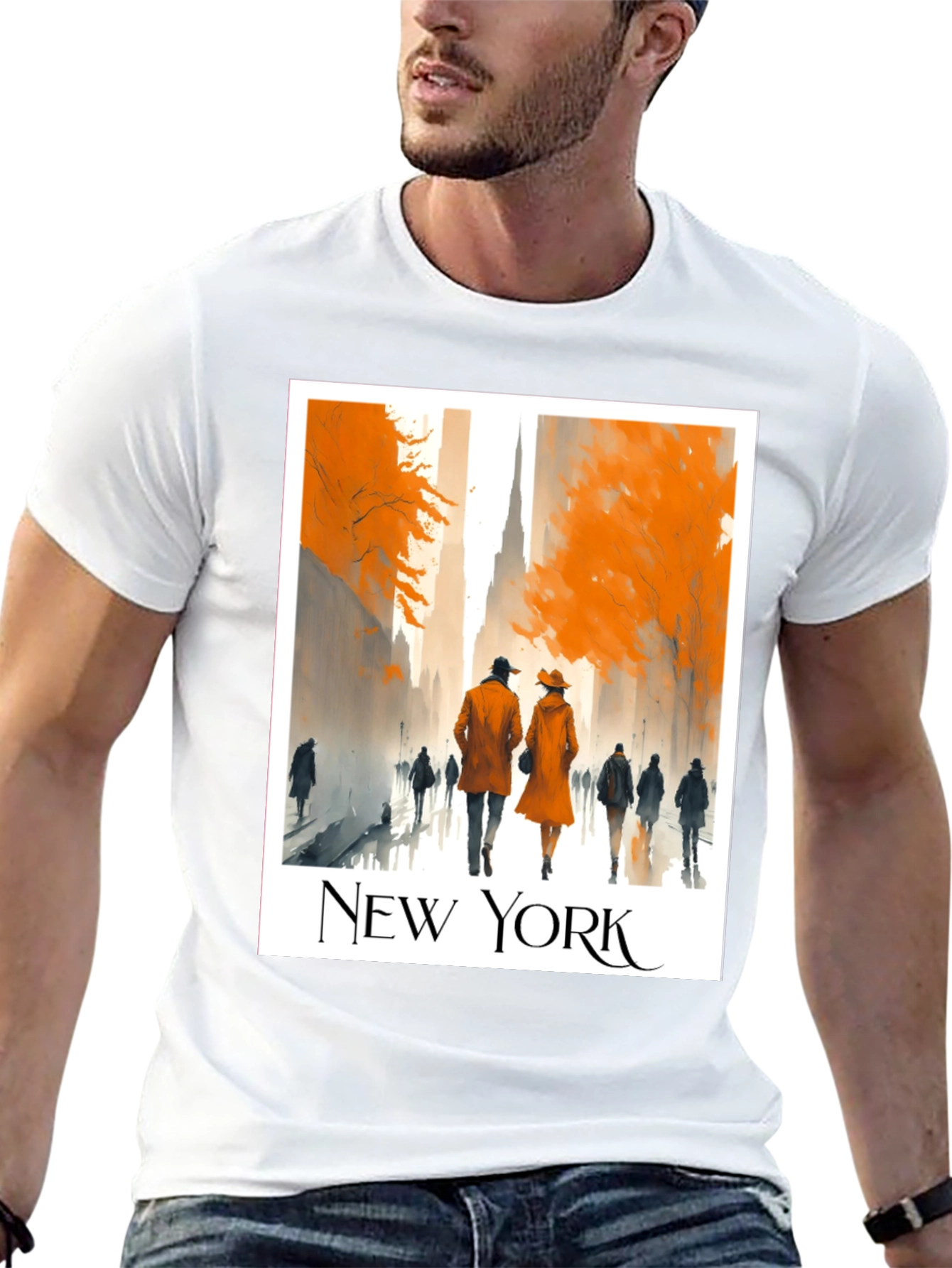 New York Cityscape Graphic Tee
