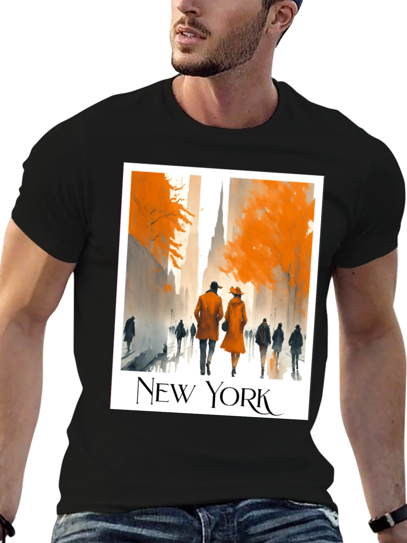 New York Cityscape Graphic Tee