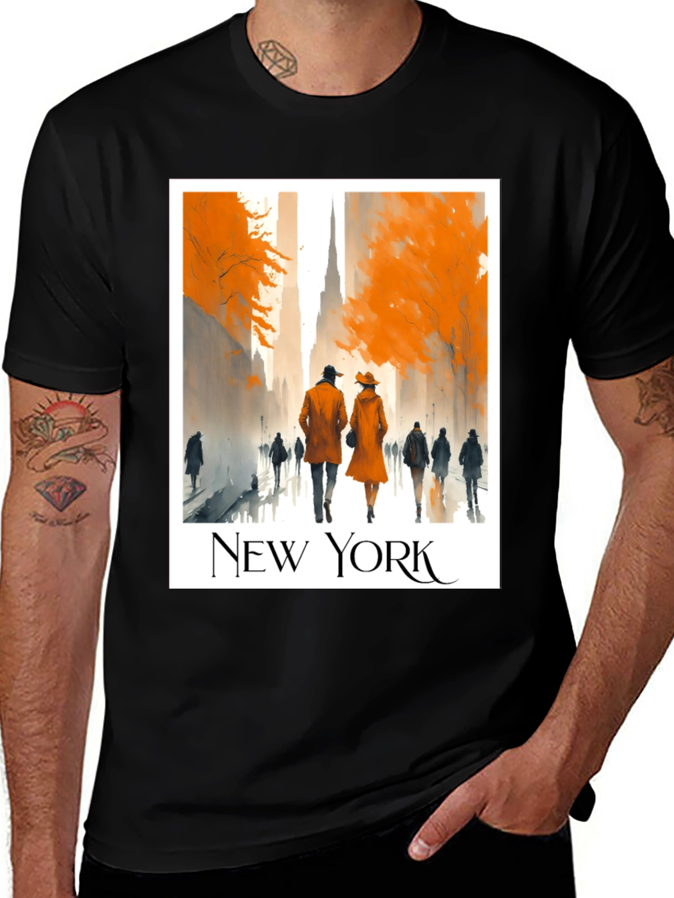 New York Cityscape Graphic Tee