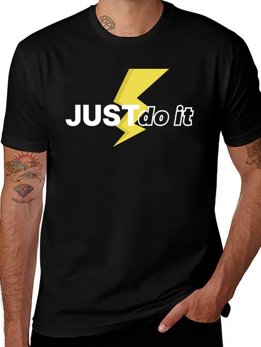 Just Do It Lightning Bolt Graphic Tee