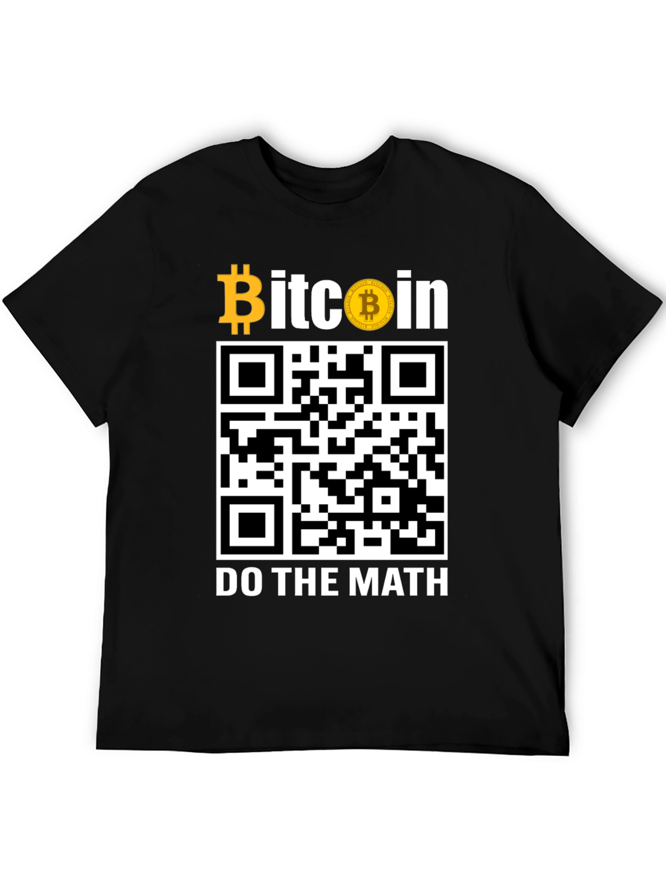 Bitcoin QR Code T-Shirt - Do The Math!