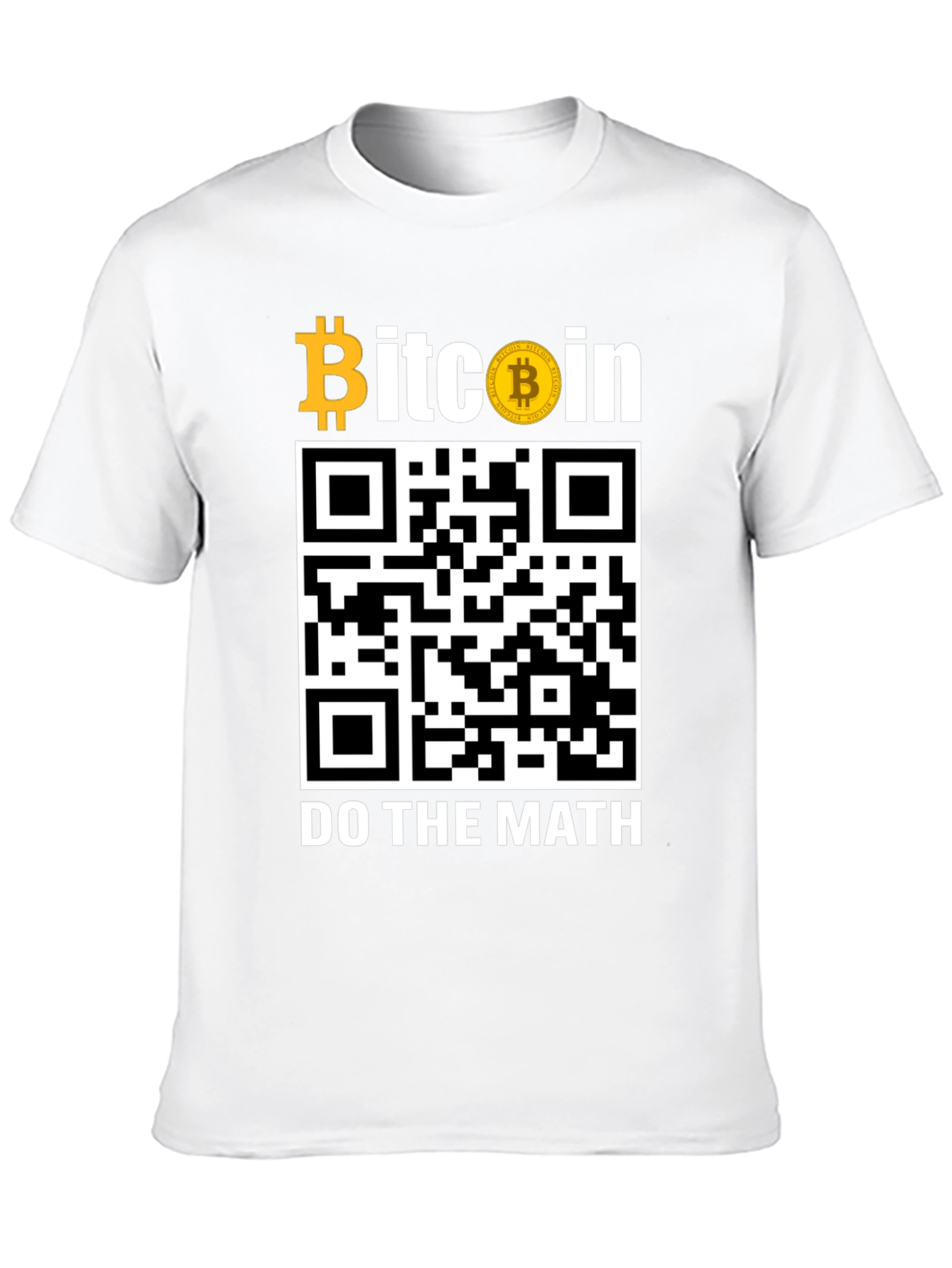 Bitcoin QR Code T-Shirt - Do The Math!