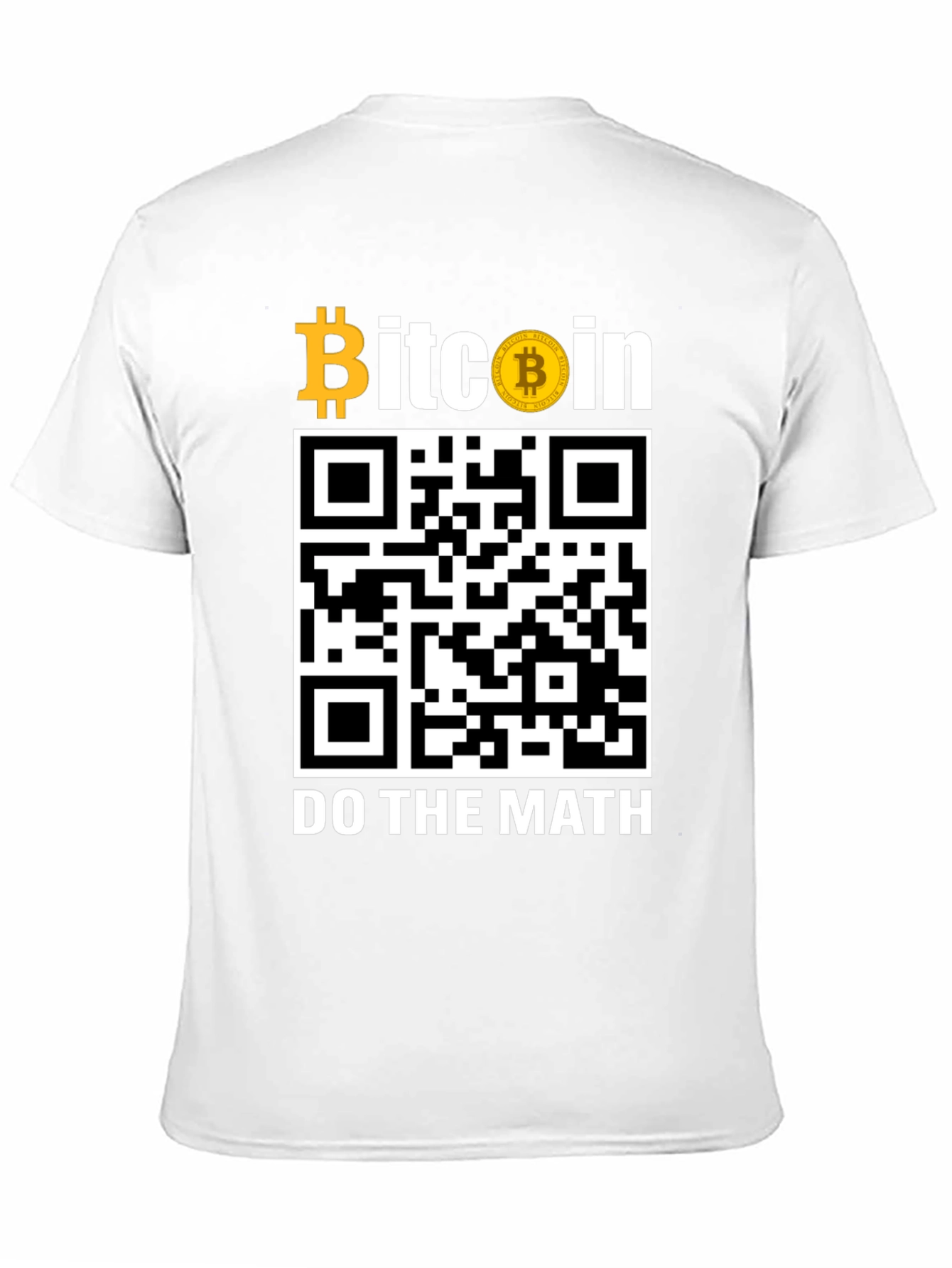 Bitcoin QR Code T-Shirt - Do The Math!