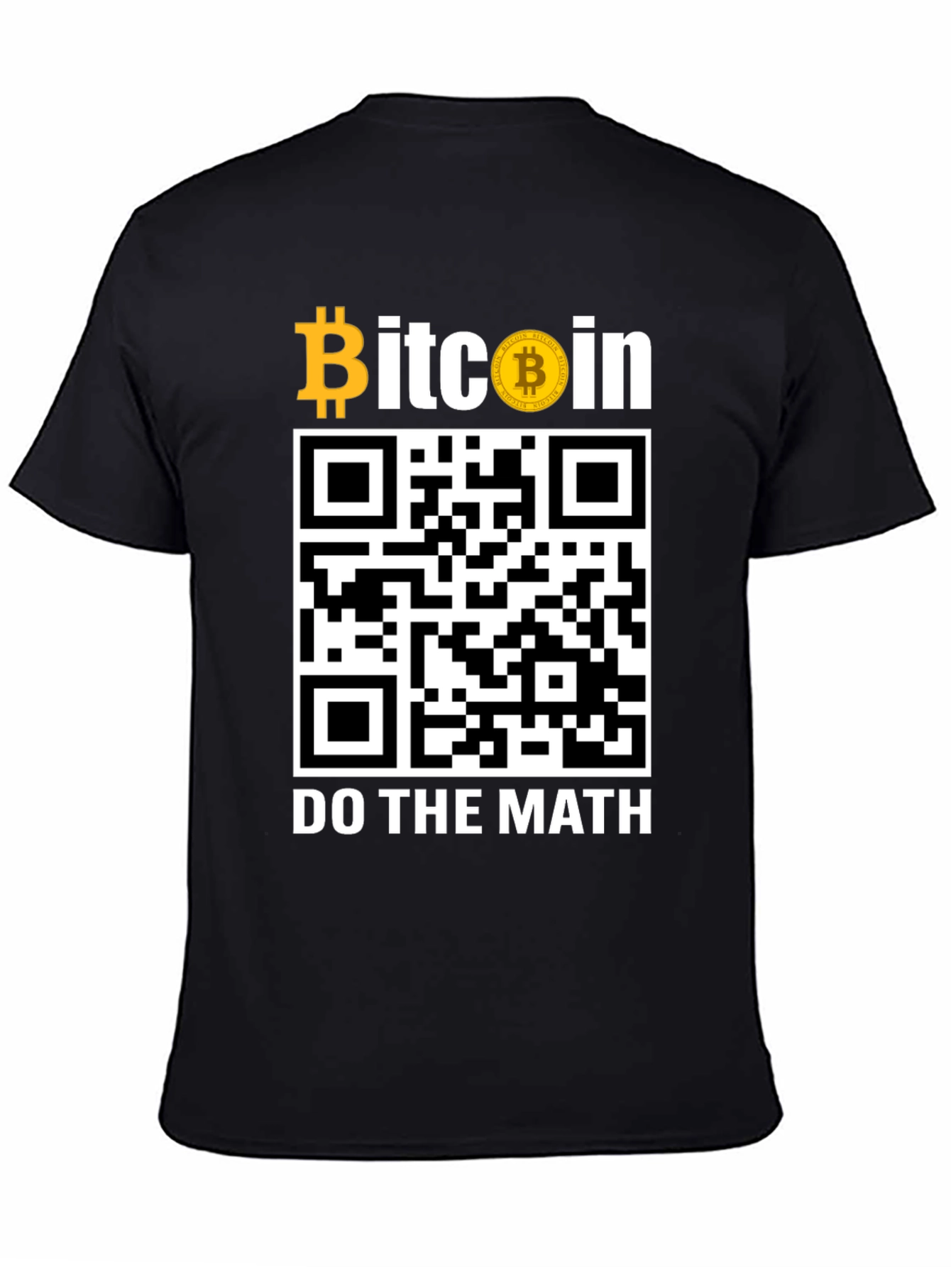 Bitcoin QR Code T-Shirt - Do The Math!