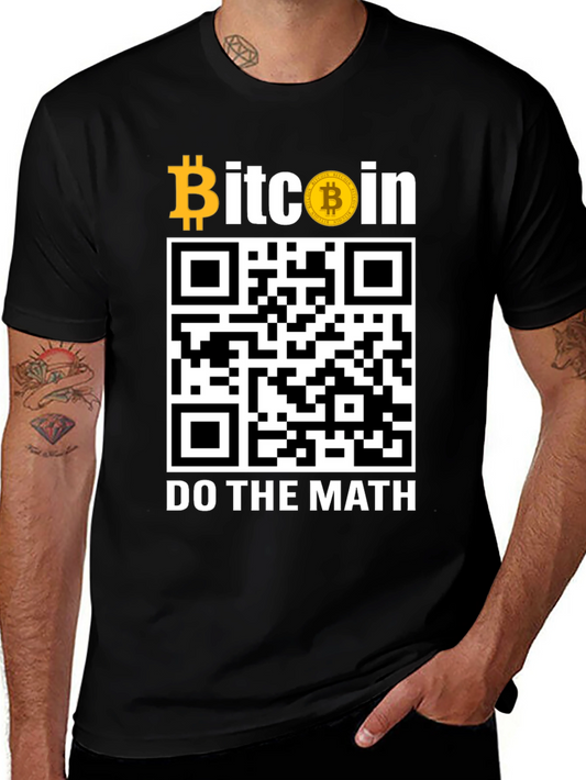 Bitcoin QR Code T-Shirt - Do The Math!