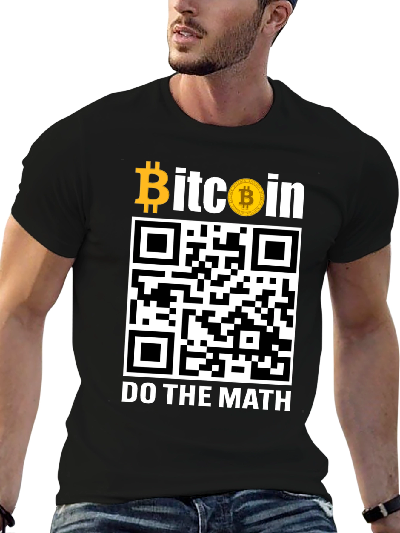 Bitcoin QR Code T-Shirt - Do The Math!