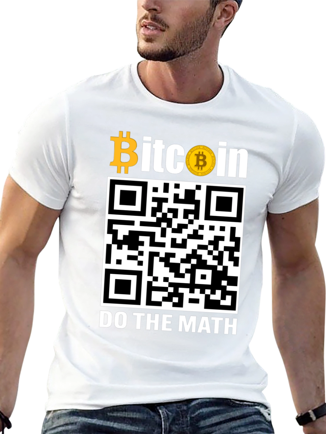 Bitcoin QR Code T-Shirt - Do The Math!