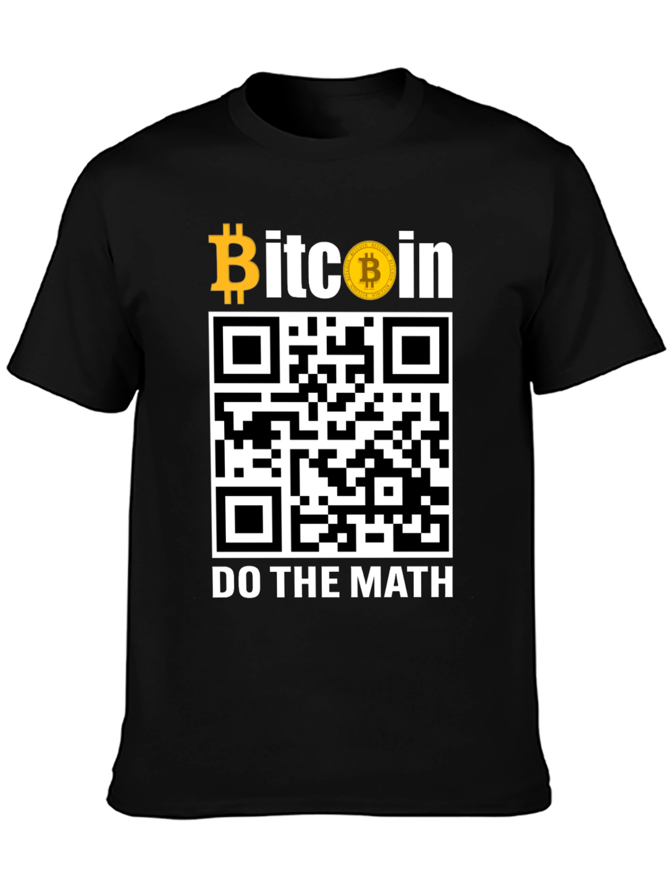 Bitcoin QR Code T-Shirt - Do The Math!