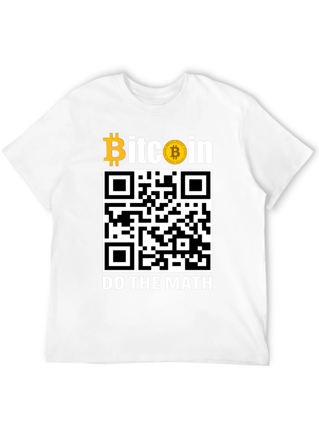 Bitcoin QR Code T-Shirt - Do The Math!