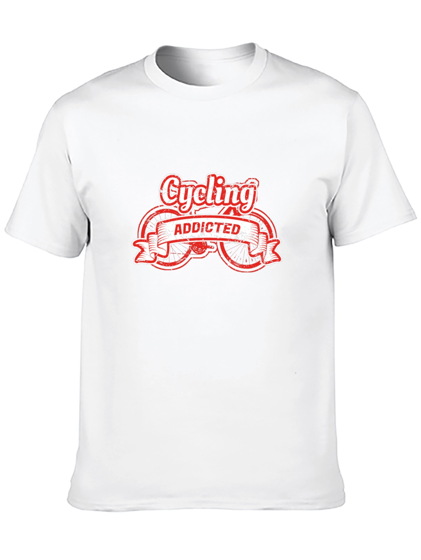 Cycling Addicted Black T-Shirt