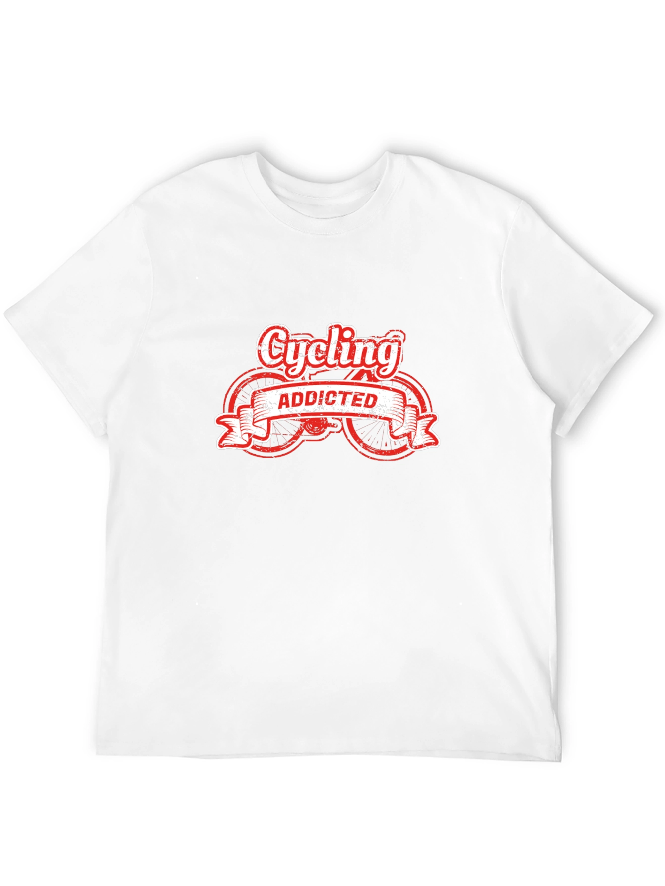 Cycling Addicted Black T-Shirt