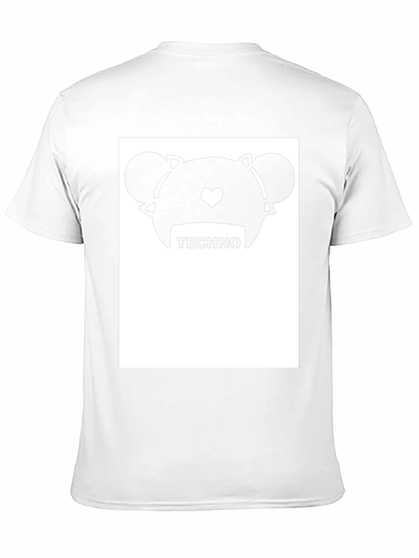 Techno Anime Graphic Tee - Black Cotton Blend