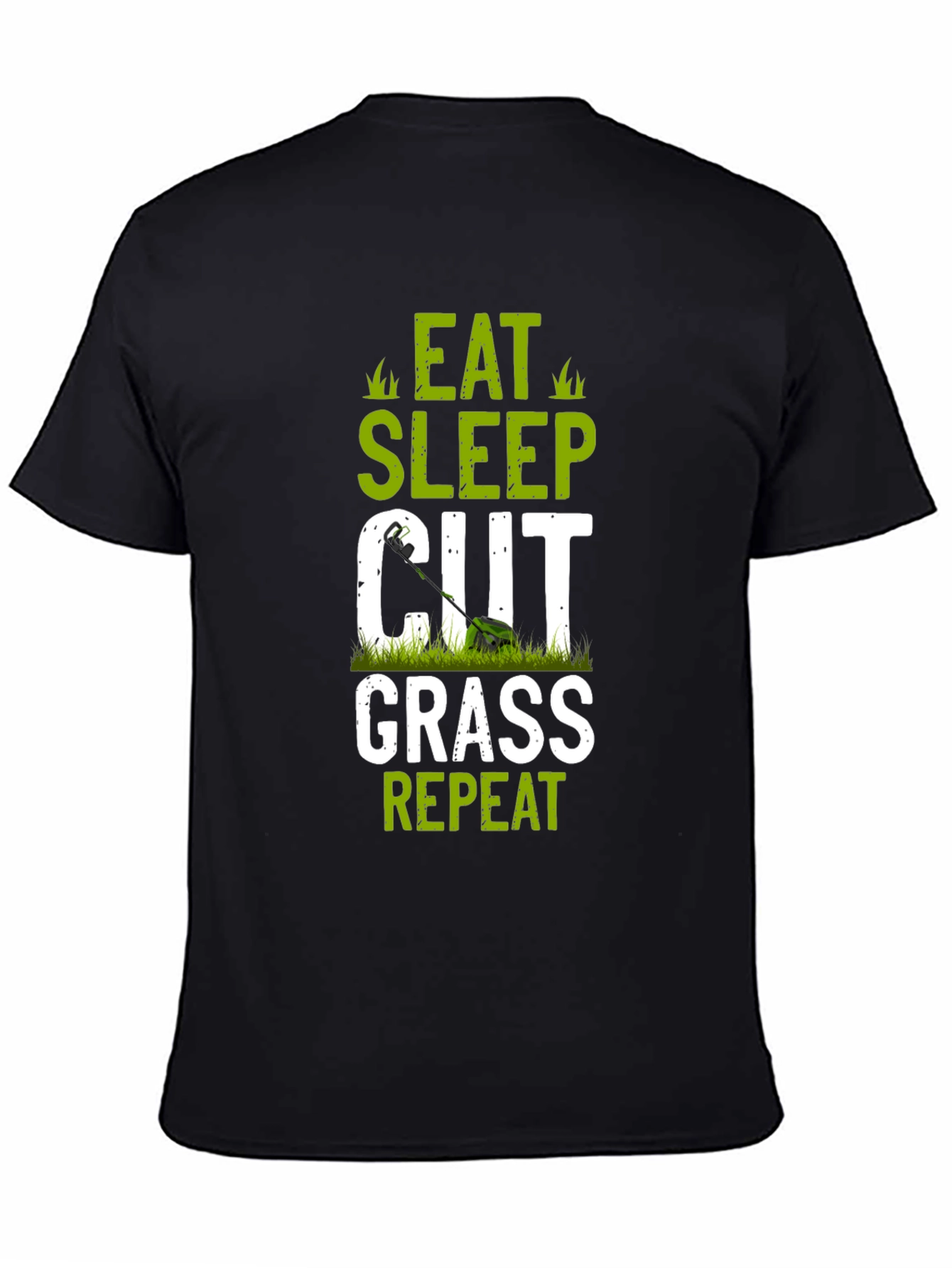 Eat Sleep Cut Grass Repeat Graphic Tee
