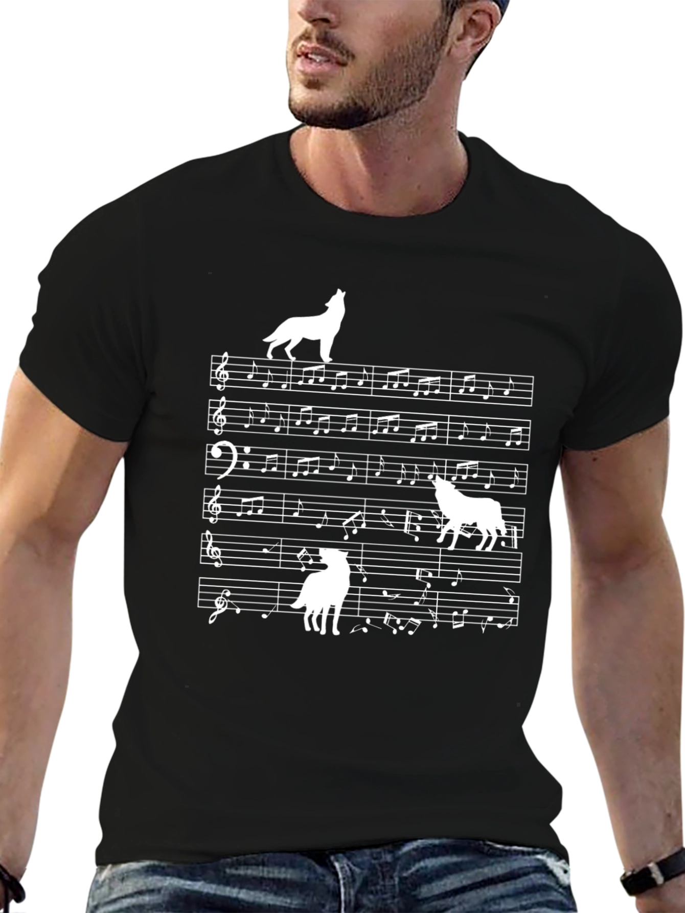 Musical Wolf T-Shirt