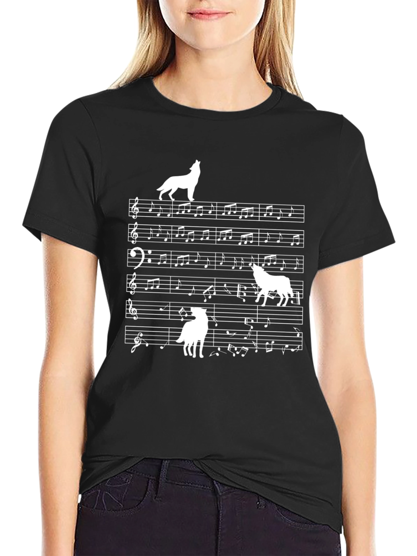 Musical Wolf T-Shirt