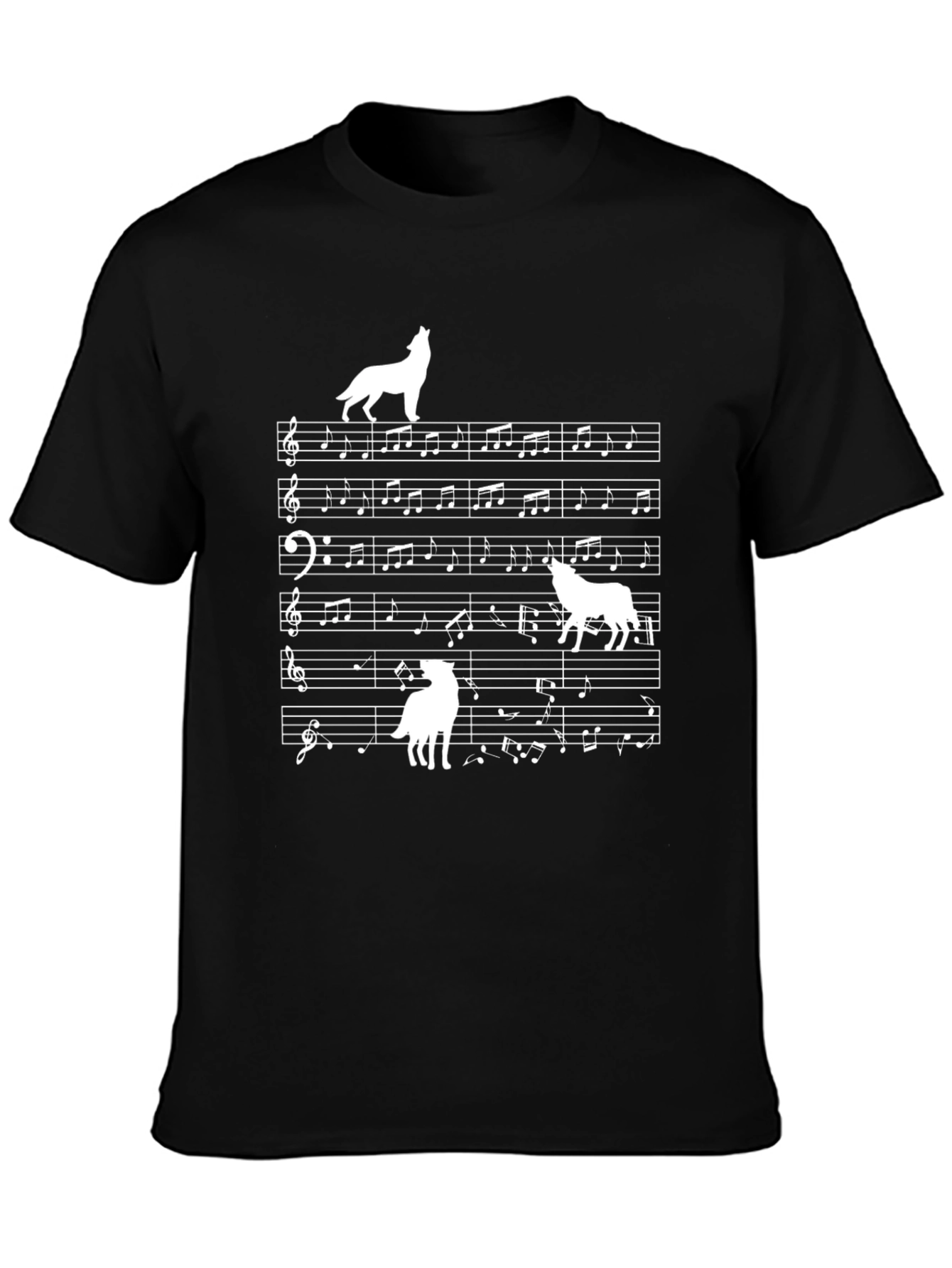 Musical Wolf T-Shirt
