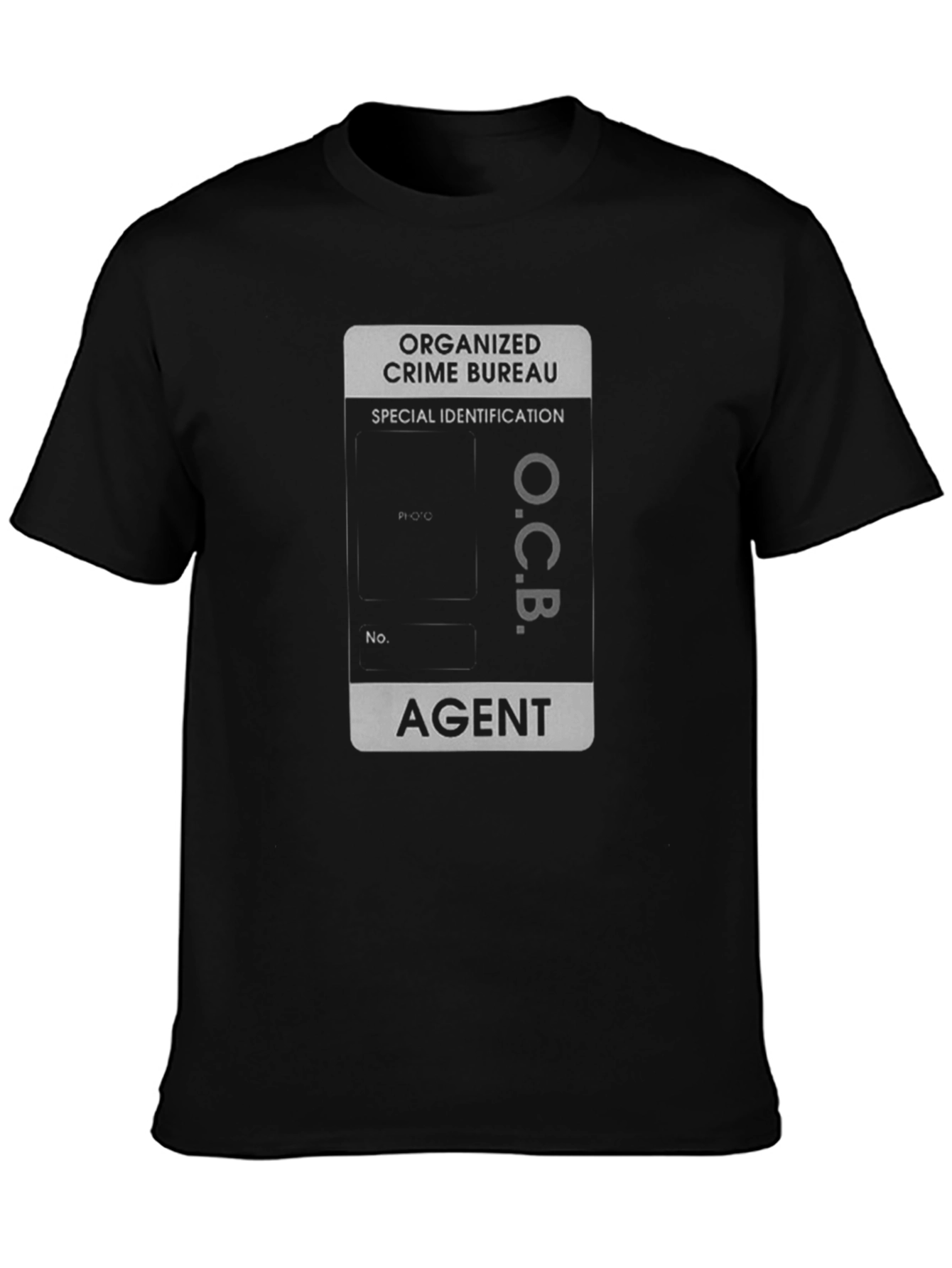 Organized Crime Bureau Agent ID Badge T-Shirt