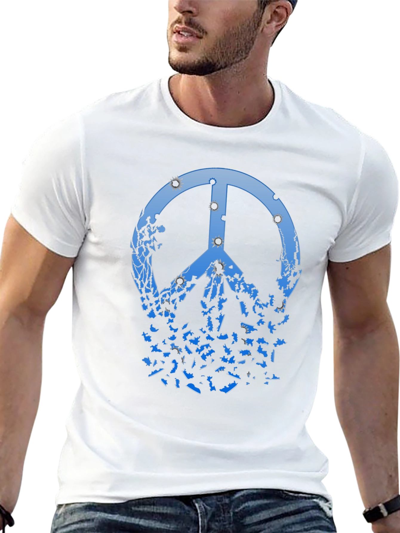 Peace Sign Black Graphic Tee