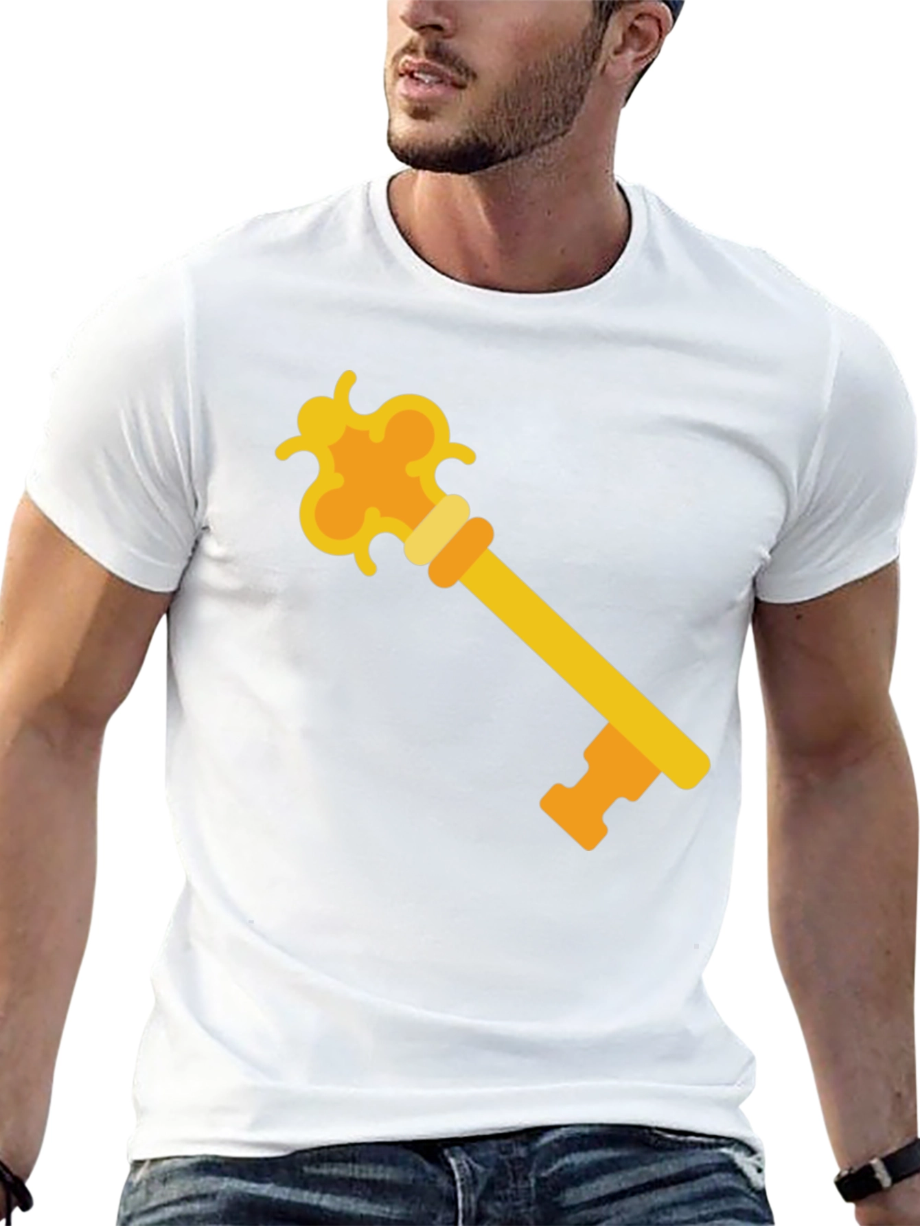 Golden Key Graphic Tee - Unlock Your Style!