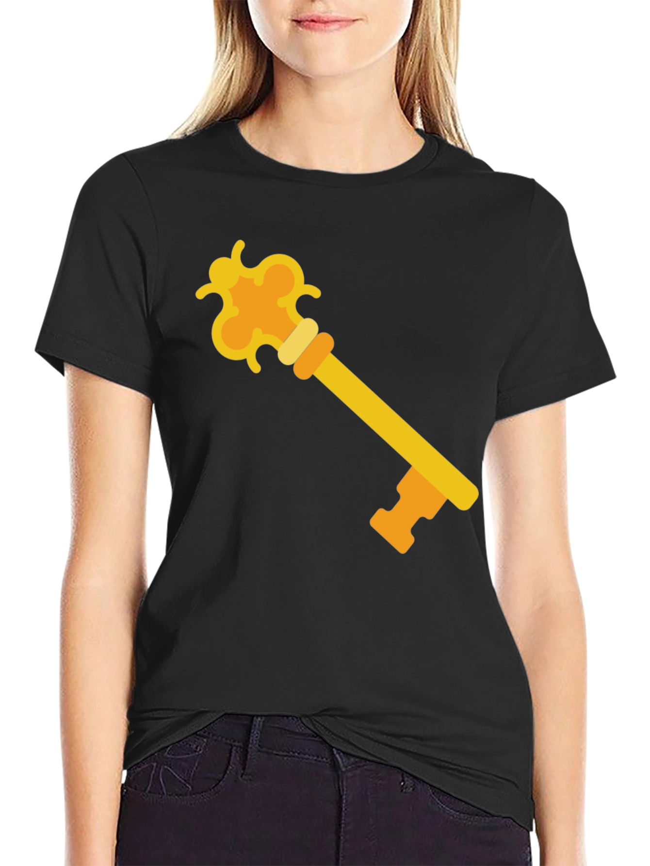 Golden Key Graphic Tee - Unlock Your Style!