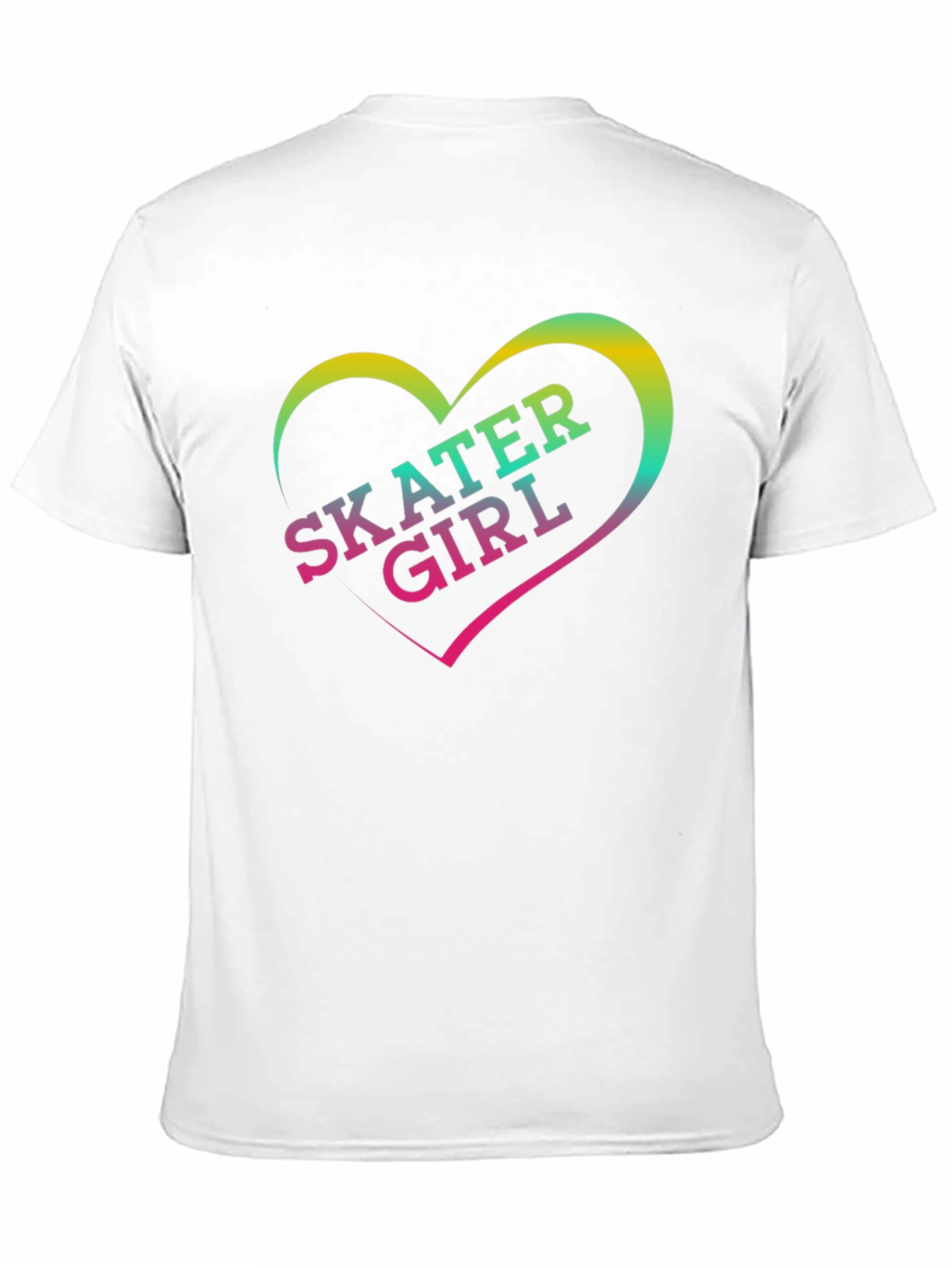Skater Girl Graphic T-Shirt - Black Cotton Tee