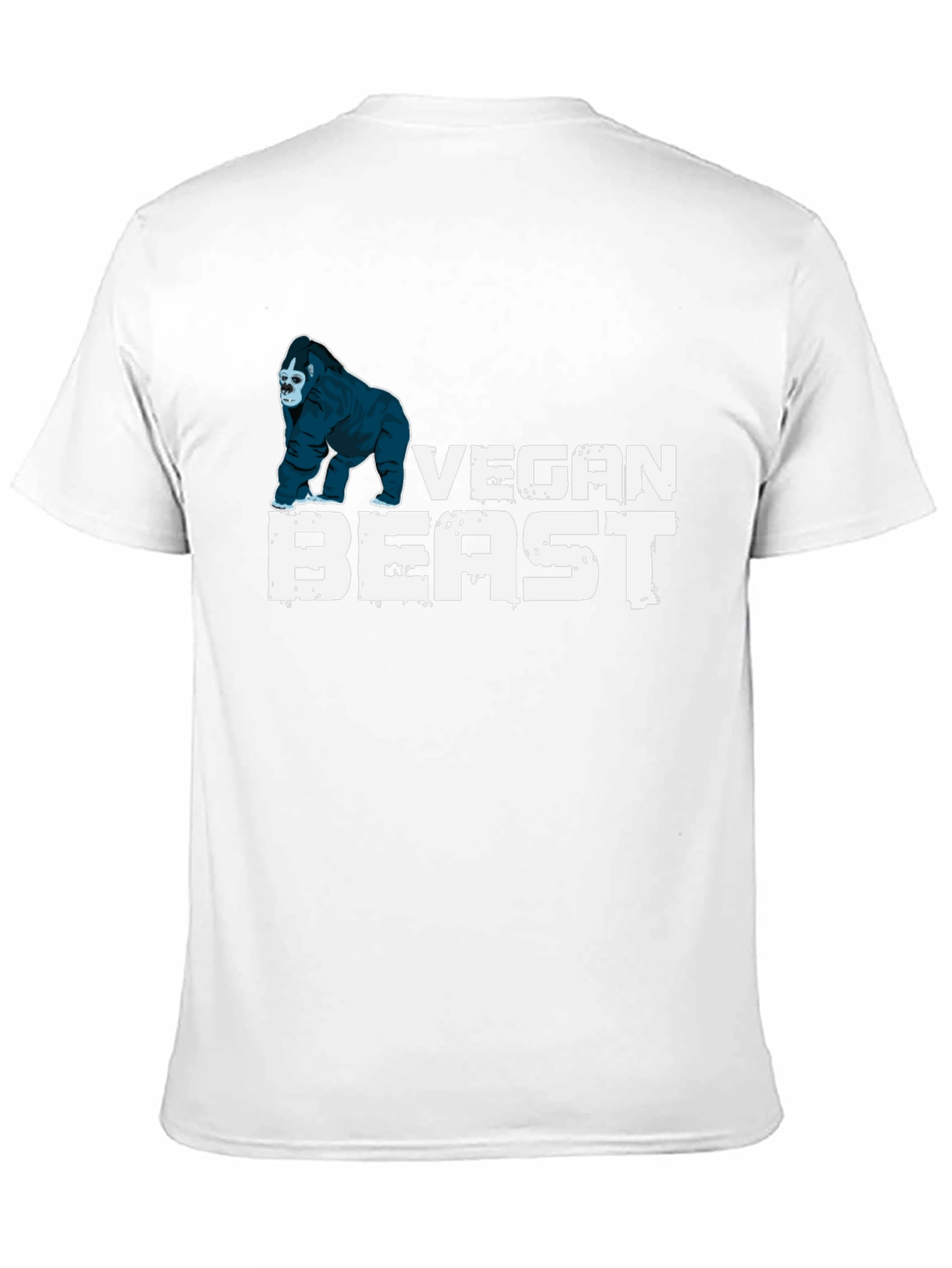 Vegan Beast T-Shirt - Gorilla Design Black