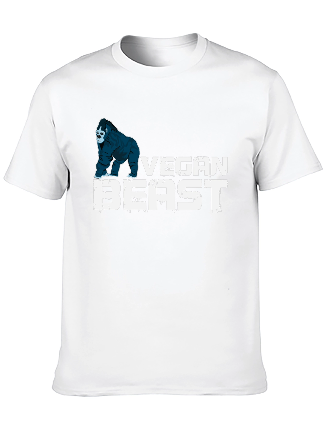 Vegan Beast T-Shirt - Gorilla Design Black