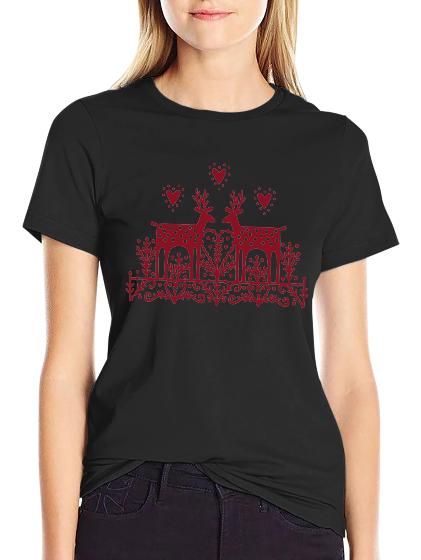 Festive Deer Graphic Tee
