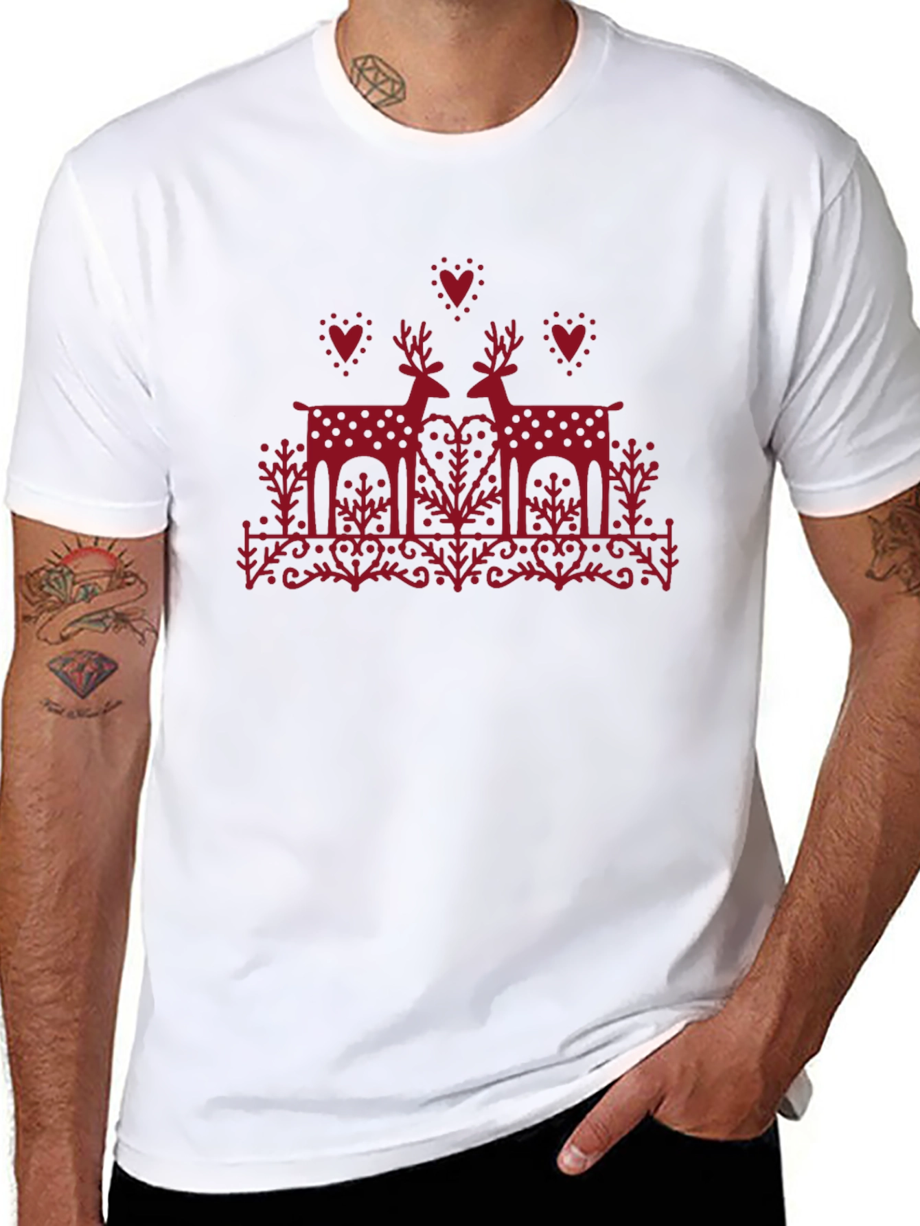 Festive Deer Graphic Tee