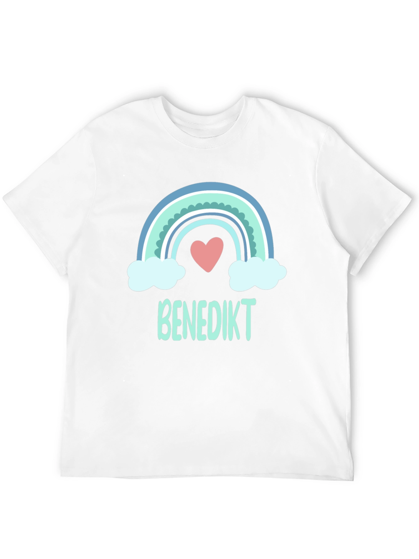 Rainbow Heart Benedikt Custom T-Shirt