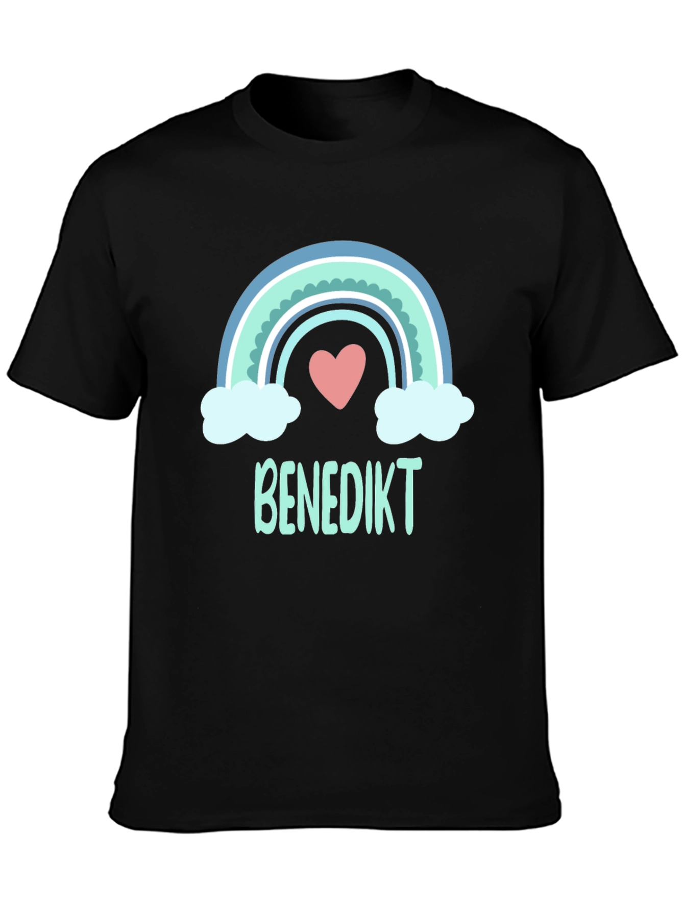 Rainbow Heart Benedikt Custom T-Shirt