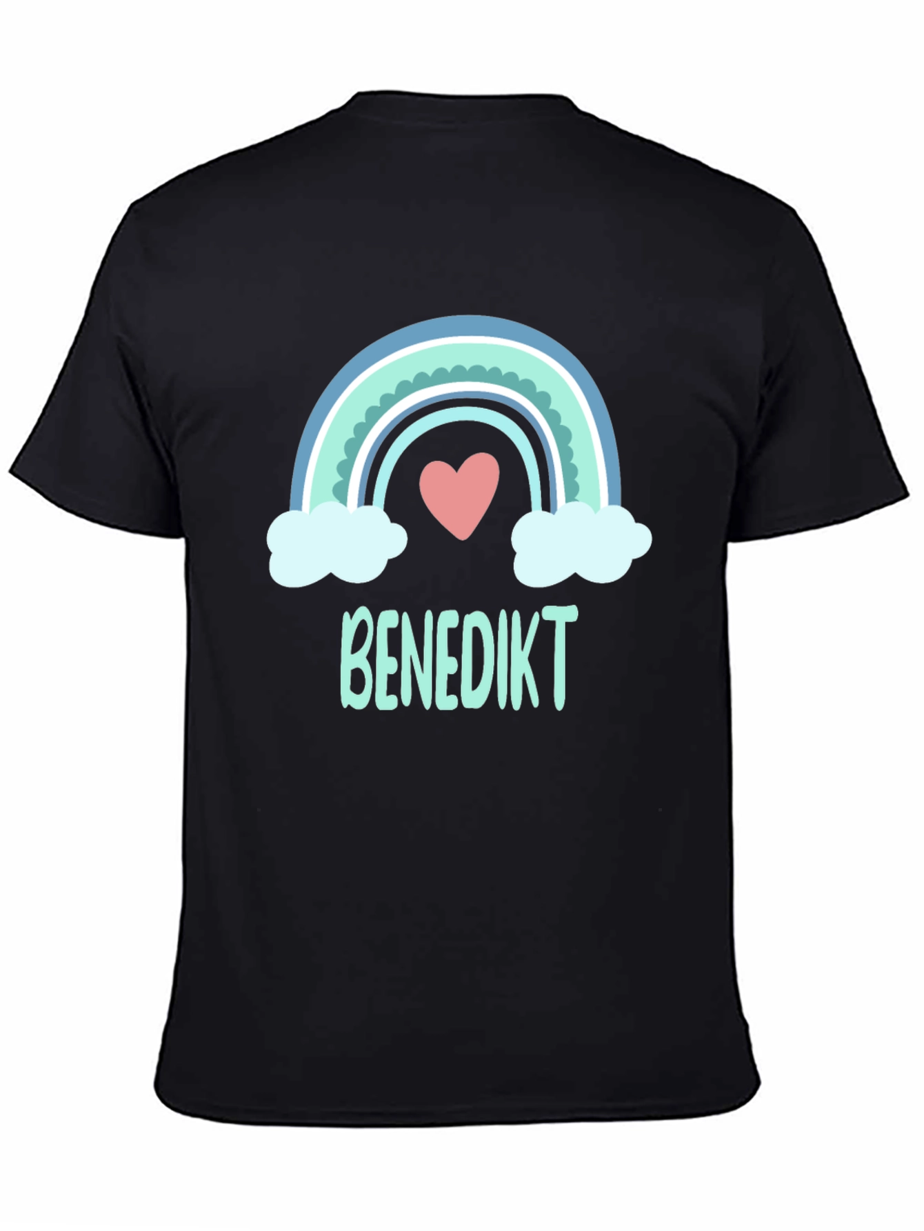 Rainbow Heart Benedikt Custom T-Shirt