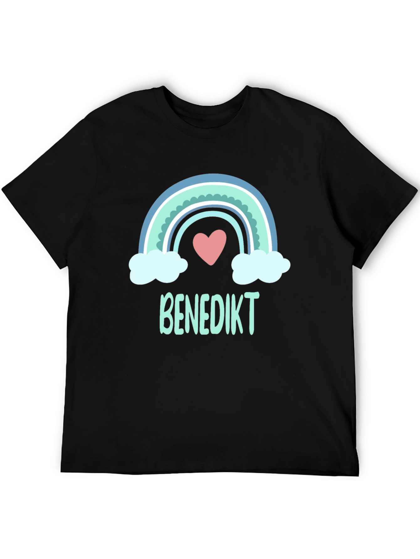 Rainbow Heart Benedikt Custom T-Shirt