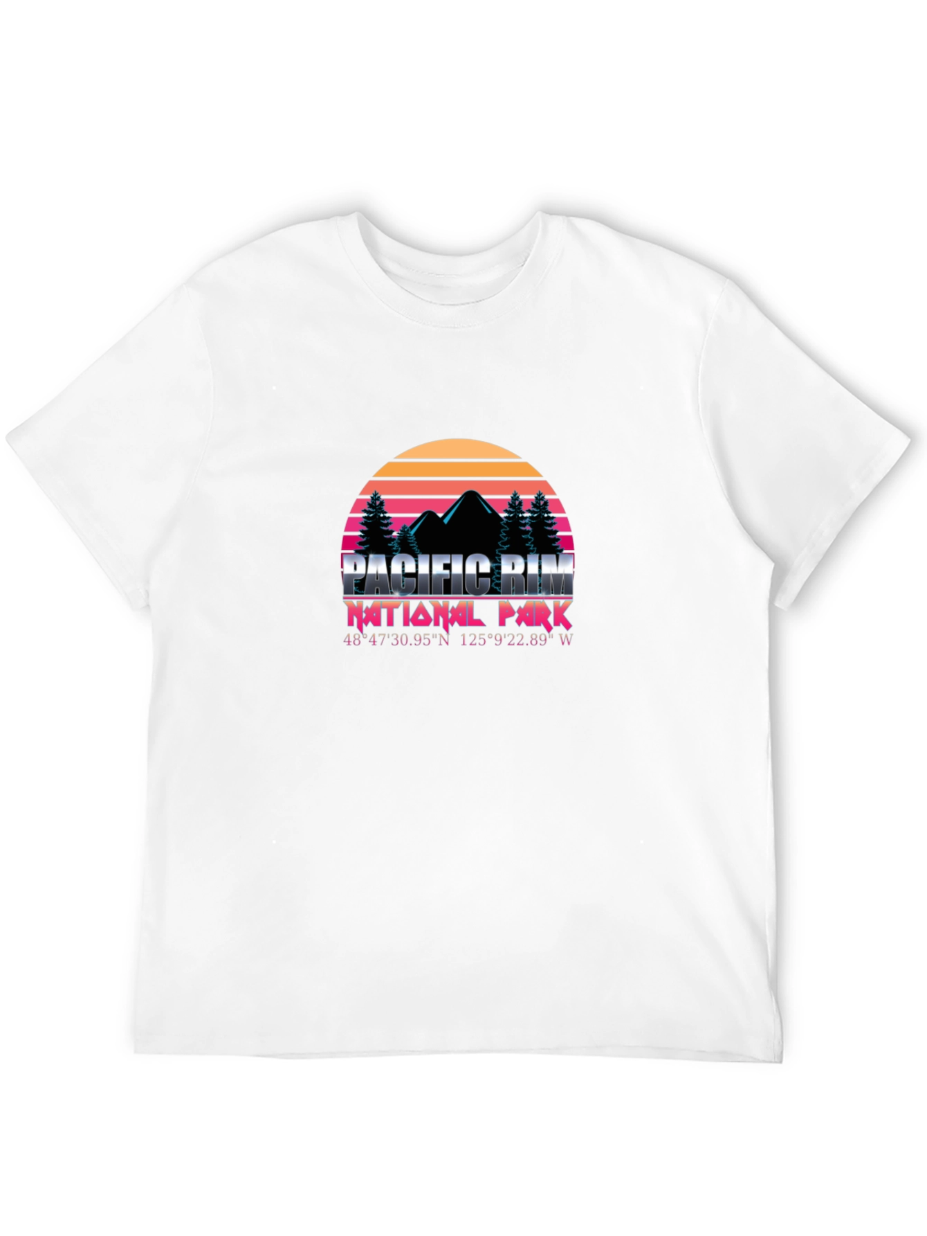 Pacific Rim National Park T-Shirt - Retro Sunset